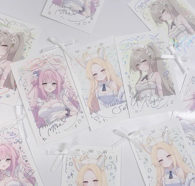 チェキとポストカードセット!
とどいたー!♡
#ブルアカ 