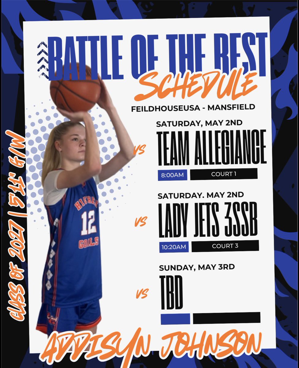 addeejohnson12's tweet photo. Another opportunity to play with my @HigherGoalsHoop teammates this weekend! #underdogmentality #trusttheprocess #outworkyesterday https://t.co/7S5FgRy3d0