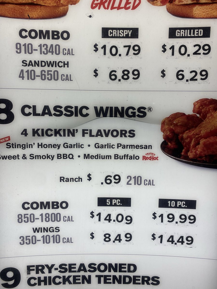 adlumbar's tweet photo. 10 wings 20 bucks https://t.co/AFNNL1qCLD