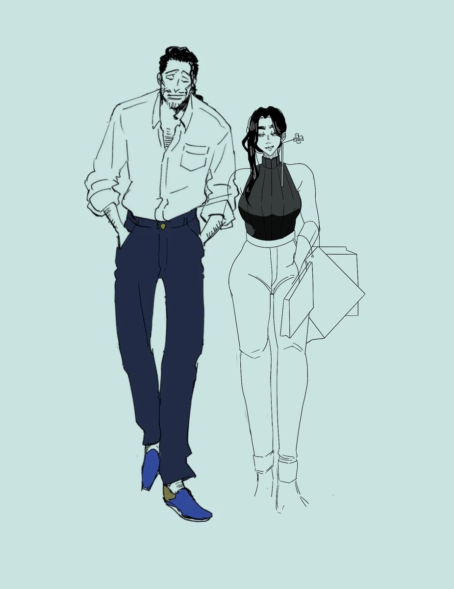 Okay this Tsukiko wip is for another thing but I was like.. Hm… and oh my gosh they look so good together wthhhhh