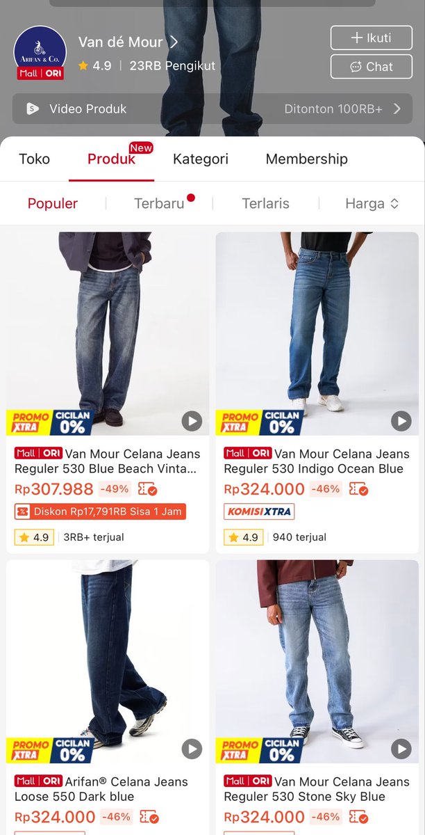 KENAPA BARU TAU SEKARANG‼️😭
Ternyata jeans cowok mahal ada versi BPJS nya👖🔥

H &amp; M → M 231
ZARA → Eastwood
LEVIS → Throndheim
UNIQLO → Volkvog
BERSHKA → Jiniso 
PULL &amp; BEAR → Gizmo
COTTON ON → Hammerstoud 
STRADIVARIUS →Van mour

Style dapet, dompet masih aman 😮🔥