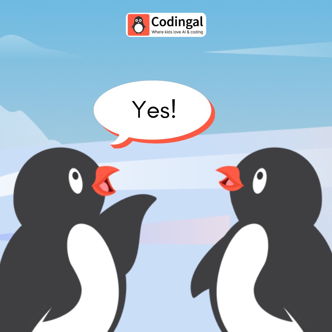 codingal's tweet photo. Cody Comics is back with a little coding fun and a classic penguin conversation.
A whole website? Impressive.
Fixing the Wi-Fi? That might be a different course.

#CodyComics #CodingForKids #WebDevForKids #CodingHumour #Codingal https://t.co/UezNmXDy4j