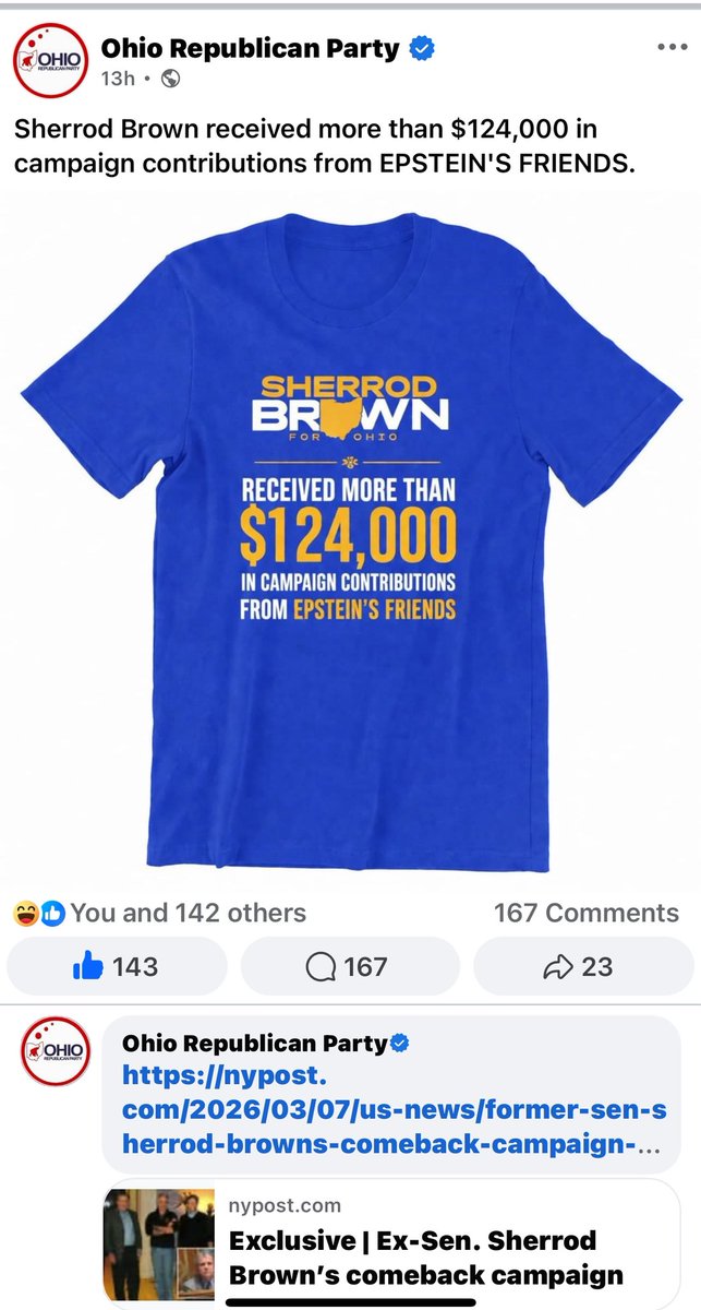 OddResearcher's tweet photo. @SenSherrodBrown https://t.co/jMMSjNY4Su