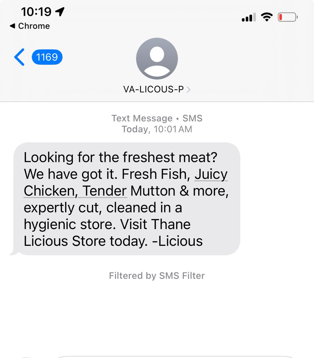 NavneetM26's tweet photo. @LiciousFoods Team - This is highly offensive. I will be filing a case against you. Please be ready with the proofs that I gave you my consent to send me these messages https://t.co/qgGVseJLtT