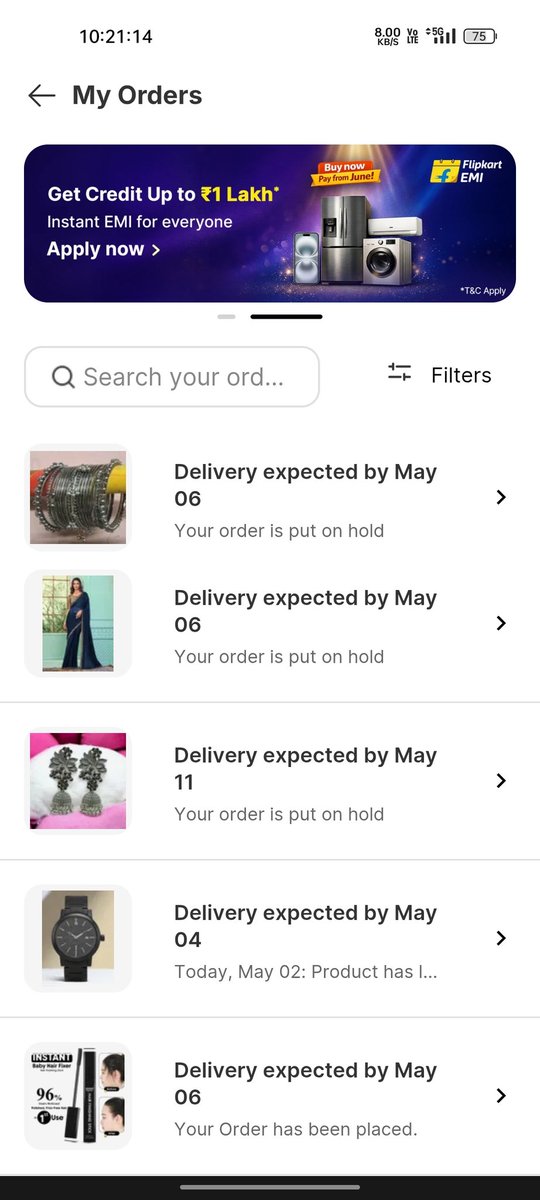 SisfriG's tweet photo. Almost 3 thousand rupees are deducted and the order is on hold and while asking to connect with customer service...they are not providing the service.... it's a total fraud...I need help!! @Flipkart @flipkartsupport @FlipkartStories @Flipkartminutes @FlipkartEnables https://t.co/lkOK4bNuzc