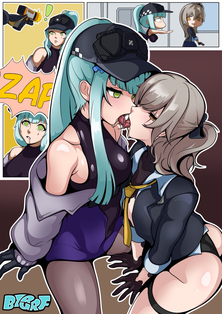 bzurrf's tweet photo. Here's my fanbox exclusive for the month: Leva hypnotizing Klukai from Girls frontline 2  https://t.co/g22QCeYmlO https://t.co/dbzT4eV8OT