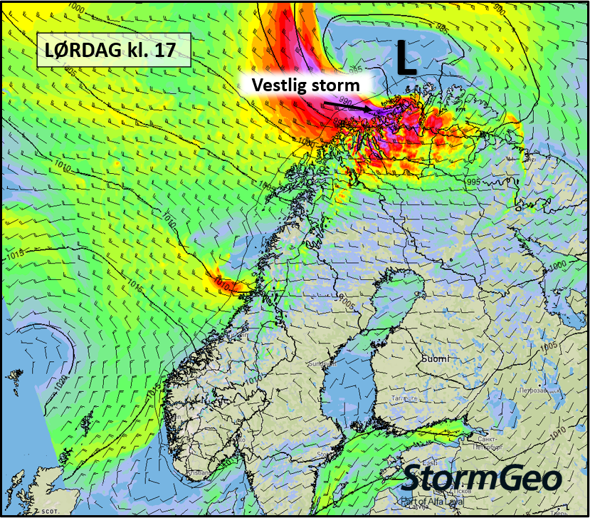 StormGeoWeather's tweet photo. Et kraftig lavtrykk gir økende sørvestlig-nordvestlig kuling og opp i storm fra Lofoten til Finnmark i dag. #stormgeoweather https://t.co/gO0amqENUe