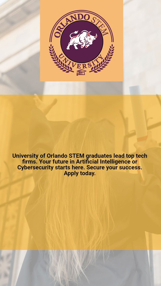 orlando_STEM's tweet photo. 🚀 No degree? No problem. Just your vision.
Their CEOs trained here. Your future in AI or Cybersecurity starts now. Secure your spot today.
✅ Apply now and lead tomorrow 🏆
#FutureLeaders #STEMSuccess #OrlandoTech #Cybersecurity #ArtificialIntelligence https://t.co/EjUSNQbzBz