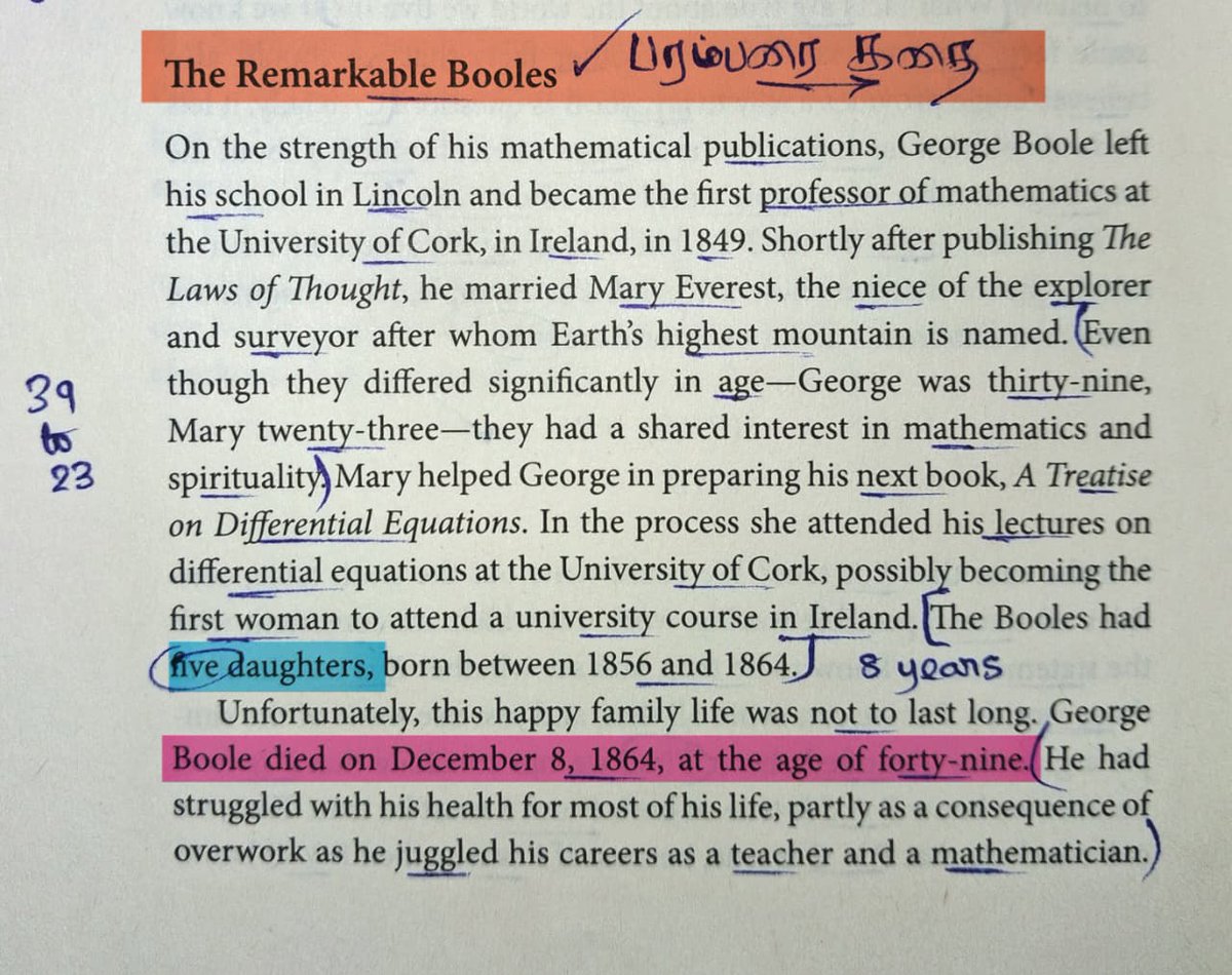 GD_FCEPL's tweet photo. Respected Prof @briankeating,

I learnt only after reading #TomGriffiths' "The Laws of Thought" under subheader "The #Remarkable Booles" that details #George Boole &amp; #Mary Everest Boole, their 5 daughters &amp; their progenies. A truly remarkable legacy.

@Princeton @HarperCollins https://t.co/vJMoPNxfaF