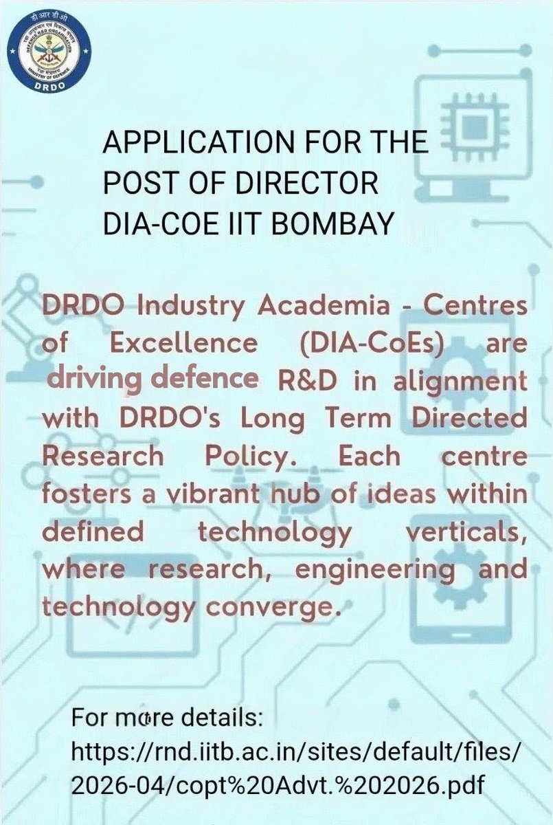 DRDO Futuristic Technology Management tweet media