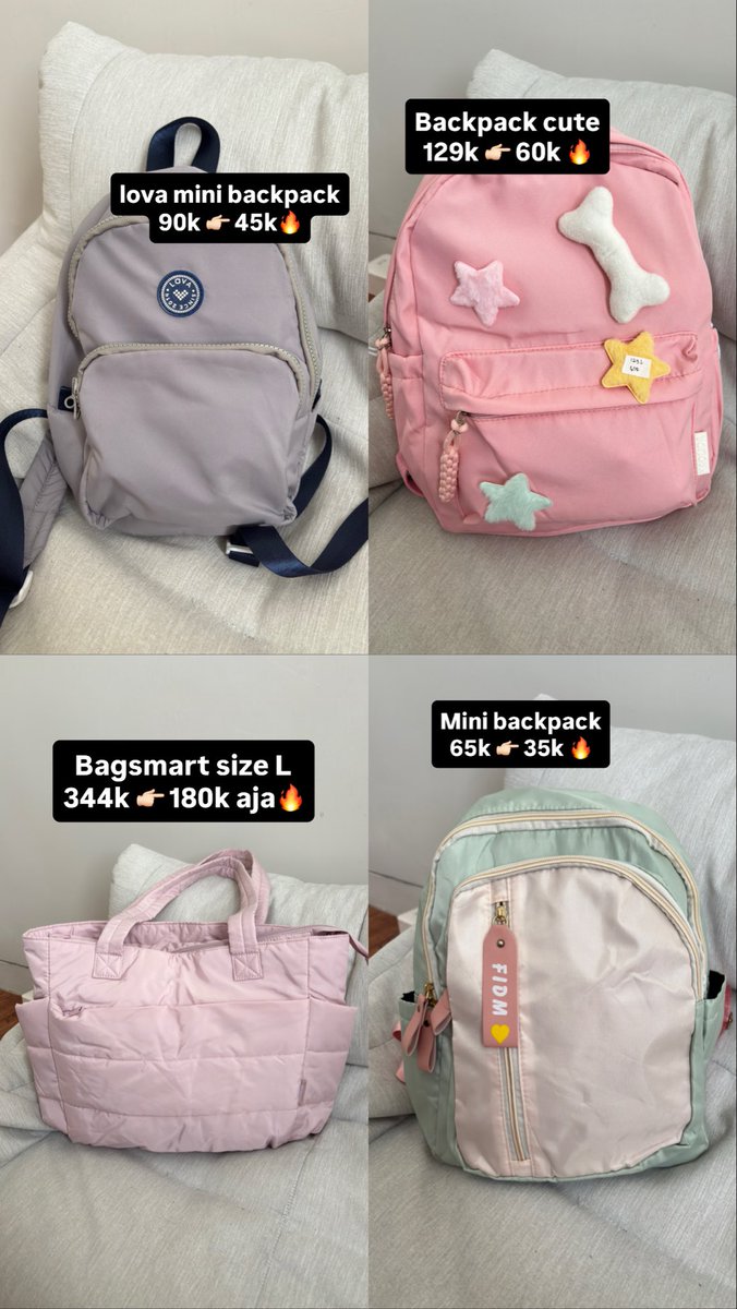 dinarfebra's tweet photo. Preloved Tas Gapernah dipakai
Cuma buat konten review ajaa
Aku jual murah bangeddd
Yg aku tulis harga official 👉🏻 harga jual aku yaa
Link co https://t.co/yDMnVeFEcC

Ada lova , bagsmart, ohsome, twostrap https://t.co/V8vMP5iDD7
