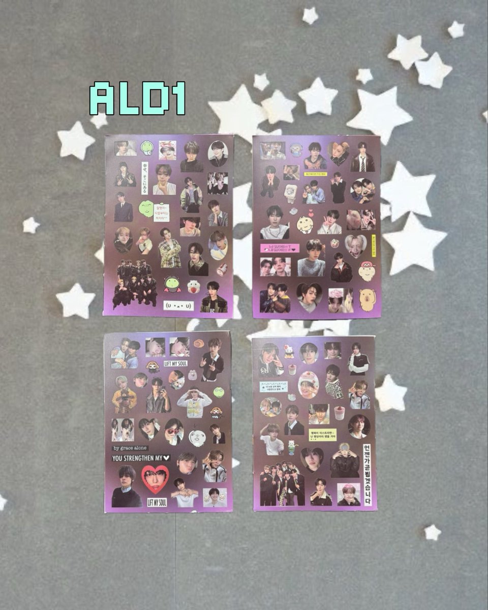 .

✴︎新商品のお知らせ✴︎

ALD1 ステッカーシートが入荷しました❣️

ひとつのシートにミニステッカーがたくさんついているお得で可愛いアイテムです🩷

是非チェックして下さい✔️✔️

#ald1
#alphadriveone 
#サンウォン
#アンシン
#韓国ショップ