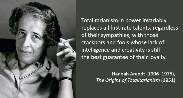 GeorgeMEberhart's tweet image. #hannaharendt #theoriginsoftotalitarianism #totalitarianism
