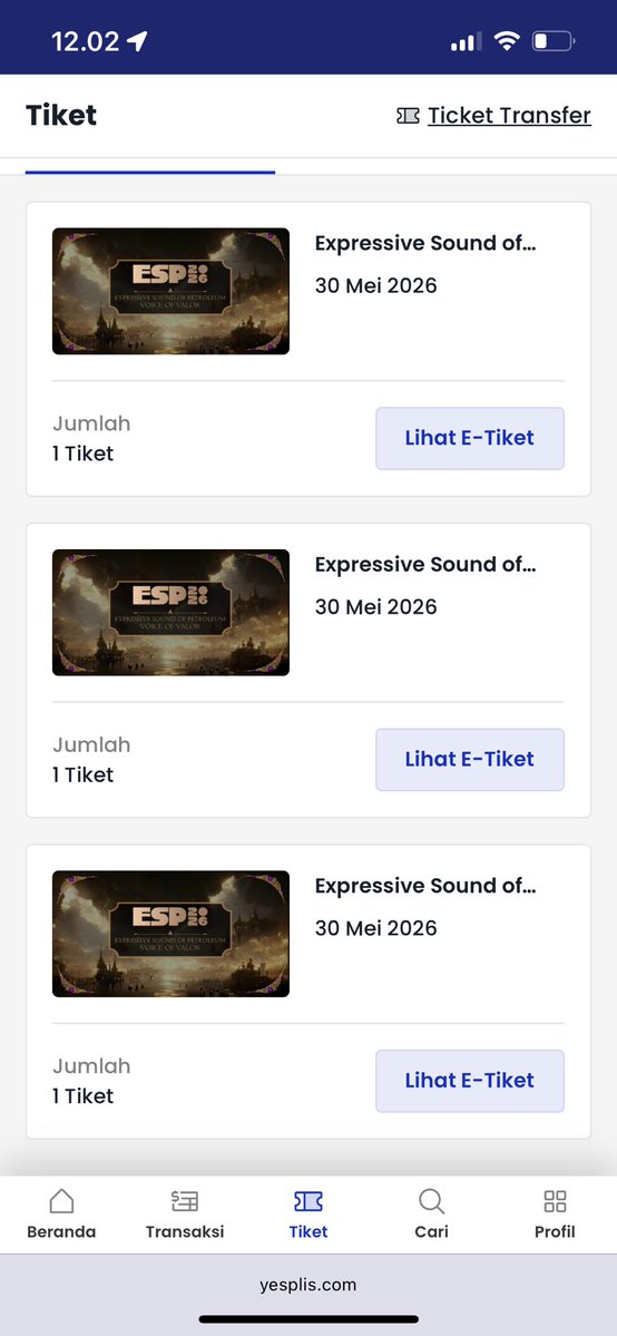 gulalinoo's tweet image. WTS Tiket Konser ESP (Expressive Sound of Petroleum 2026)

🎫 Ready 4 tiket
💵 130k/ea

✅ Diurusin sampe tiket fisik
✅ COD (Jogja)
✅ DP 50%/Fullpay

Kalo mau langsung DM/WA ke 083103077099 yaa guyss&amp;lt;3

#zonauang #zonajajan #ESP