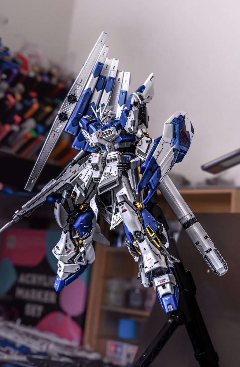 puras9211's tweet image. Hi-νガンダム撮影しました📸

#ガンプラ #gunpla