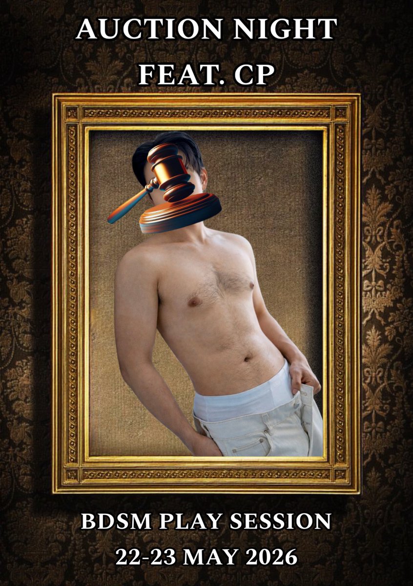 MasterPKmasteR's tweet photo. ค่ำวันศุกร์ที่ 22 ถึงก่อนเที่ยงวันเสาร์ที่ 23 พฤษภาคมนี้ (Auction Night Feat. พี่นายแบบ) งานเพลย์ BDSM มาดันในธีม งานประมูลเสว Feat กับพี่นายแบบ เล่นกันฟินๆ ทั้งเกมฟินๆ ทั้งมัดเสวๆ ทั้งชักแตกๆ แน่นอนงับ 🌈🧑🏻‍⚖️🧎🏻‍➡️🧍🏻🕺🏻🧎🏻👨🏻‍⚖️🌈

1. รับสมัครทาส 2 รับสมัครคนที่สนใจมาเป็นผู้ช่วย หรืออยากชมการเพลย์แบบสดๆ 3. รับคนคุมงานเทรนเป็นนายและทาส สามารถกำหนดงานได้ทั้งหมด พร้อมเทรนการเป็นนายและทาสให้ตามความสนใจ

ใครที่สนใจ รบกวนทักมาแนะนำตัวกันได้ที่ Line : https://t.co/VKEOJlLDCH ได้เลยครับ ขอบคุณคร้าบ หรือทักมาพูดคุยกันได้ทุกเรื่องเลยครับ 🌈✅🧑🏻‍⚖️❌🌈