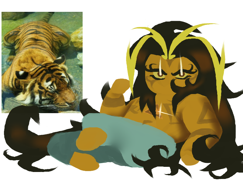 StarInfected's tweet image. Recolored spice and the ref photo, I'm to lazy to finish it #burningspicecookie #crk #cookierunkingdom