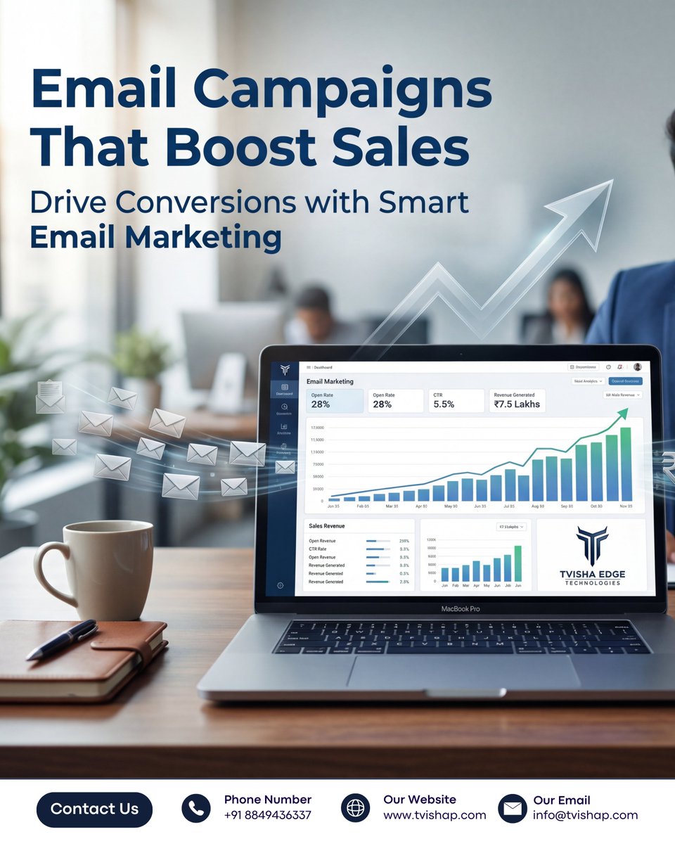 TvishaEdge's tweet image. Turn emails into revenue 📩🚀

tvishap.com/insights/boost…

Smart Email Marketing = more leads + more sales ✅
✔️ Personalized campaigns that convert
✔️ Automation that works 24/7
✔️ High ROI marketing channel

#TvishaEdgeTechnologies #EmailMarketing