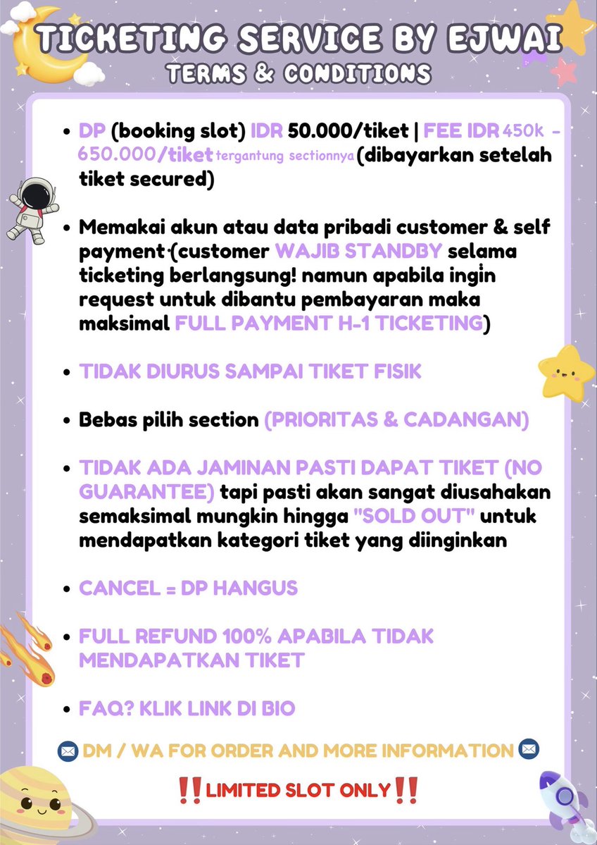 ejwai — JASTIP TIKET KONSER tweet media