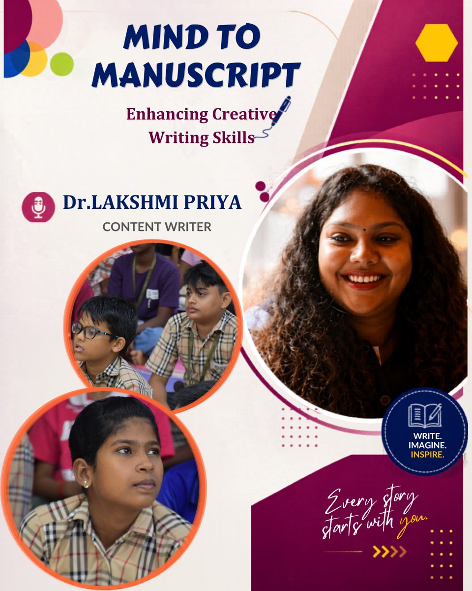 srmpsg's tweet image. Grade 7  students attended an engaging session on “The Art of Creative Writing  and Storytelling” with Dr. Lakshmi Priya, of Pachyderm Tales, on 27th  April 2026. 

#srmpublicschool #creativewriting #storytellingskills #gitagtamilnadu #studentcreativity #learningthroughstories