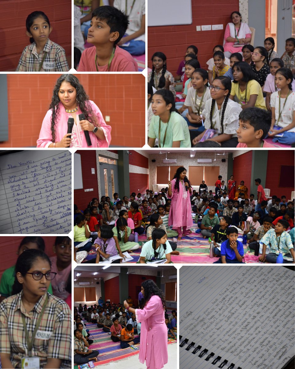 srmpsg's tweet image. Grade 7  students attended an engaging session on “The Art of Creative Writing  and Storytelling” with Dr. Lakshmi Priya, of Pachyderm Tales, on 27th  April 2026. 

#srmpublicschool #creativewriting #storytellingskills #gitagtamilnadu #studentcreativity #learningthroughstories