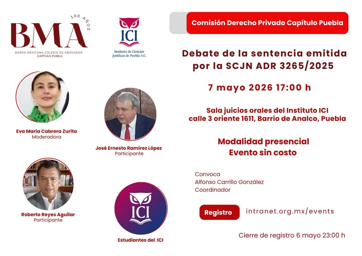 jerl065's tweet photo. Agradezco la invitación de mi amigo @Roberto22250181 presidente del @CapituloPuebla para debatir acerca de un importante precedente de la @SCJN, gracias también @dr_germanmolina por tu iniciativa de incorporar a los jóvenes en el debate Son ellos los mejor de este ejercicio. https://t.co/cBYZTRamqf