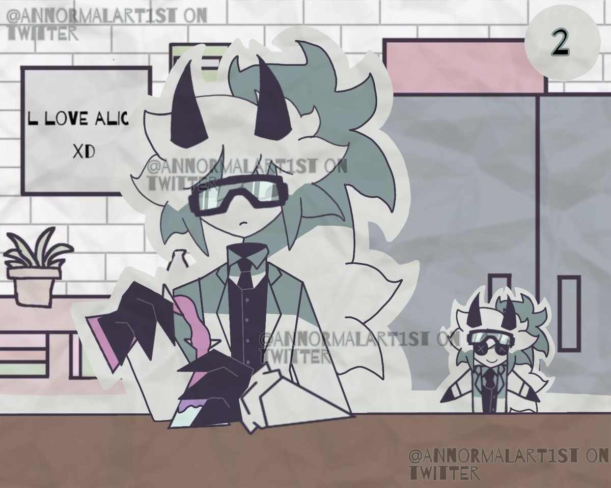 AnNormalArt1st's tweet photo. "Although it seems to bother him, deep down Edward likes that about Lana β‘"
(SciencePuppet Mini "comic")
#fundamentalpapereducationAU #fundamentalpapereducationfanart #FPEfutureAU https://t.co/nICzLVzups