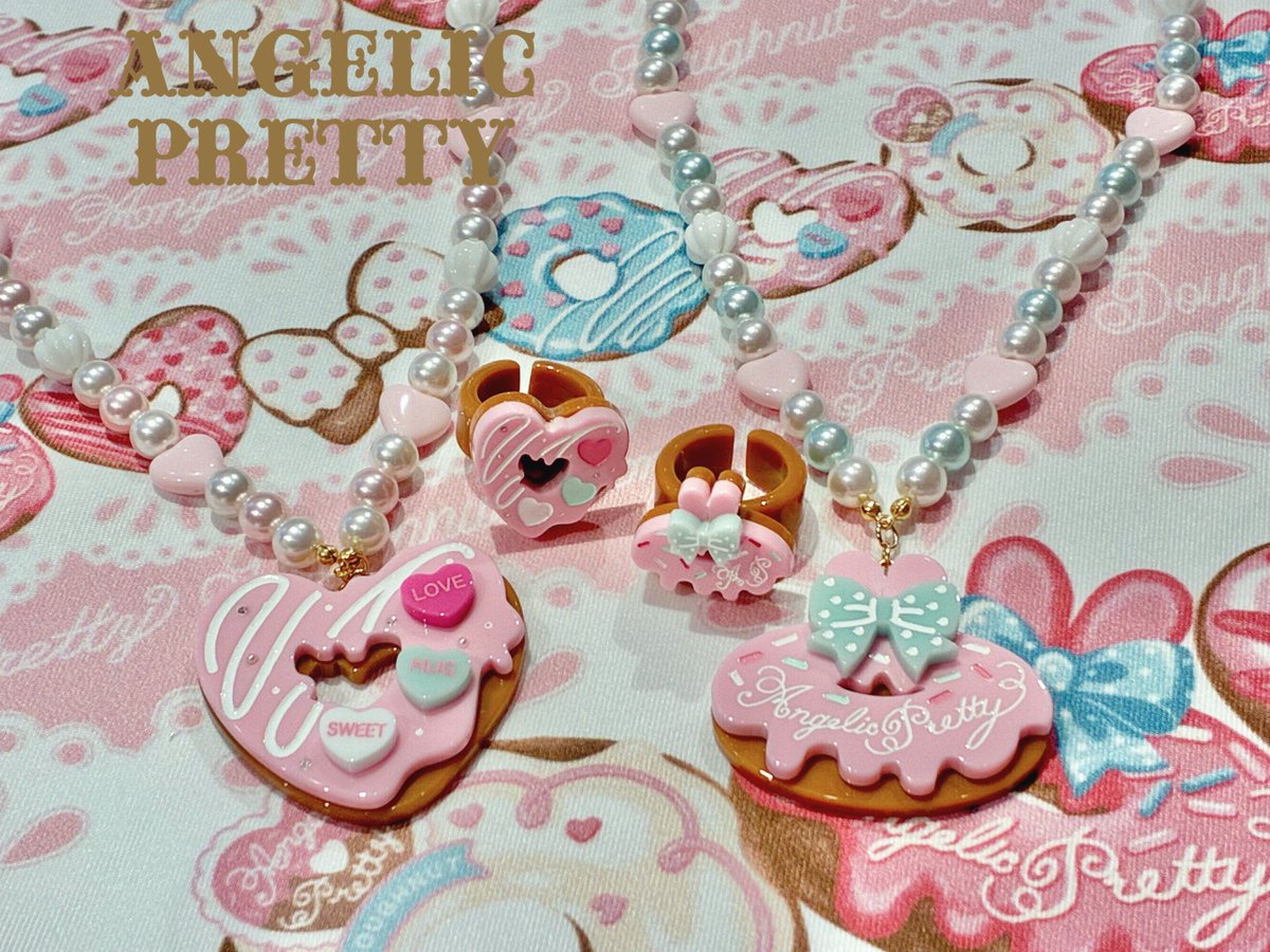Angelic Prettyのキリンのリング AngelicPretty LittleBearsCafeドーナツリング Melty Cream Doughnut