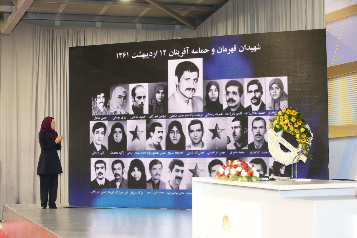 M_Rajavi_Iran's tweet photo. درود بر خالقان حماسه #مجاهدین در ۱۲ و ۱۹ اردیبهشت ۱۳۶۱ در تهران 
یاد دلاور مردان و شیرزنانی که شجاعانه در برابر ظلم ایستادند گرامی باد. پیشگامان مقاومت برای ایرانی آزاد. 

نبرد حماسی ۱۲ اردیبهشت ۶۱  در تهران، پس از ۴ دهه زنده است. 
تاریخ نشان داد که بدون این بها، امکان بقا و ماندگاری برای ادامه مبارزه وجود نداشت و آن ارزش‌ سرخ‌فامی هم که تاریخ مقاومت ایران آفریده ایستادگی بر سر پیمان است. 

ایستادگی و پایبندی به سوگند است و این ارزشی است که هیچ وقت کهنه نمی‌شود و همیشه تازه و انگیزاننده است.
#آری_به_جمهوری_دمکراتیک