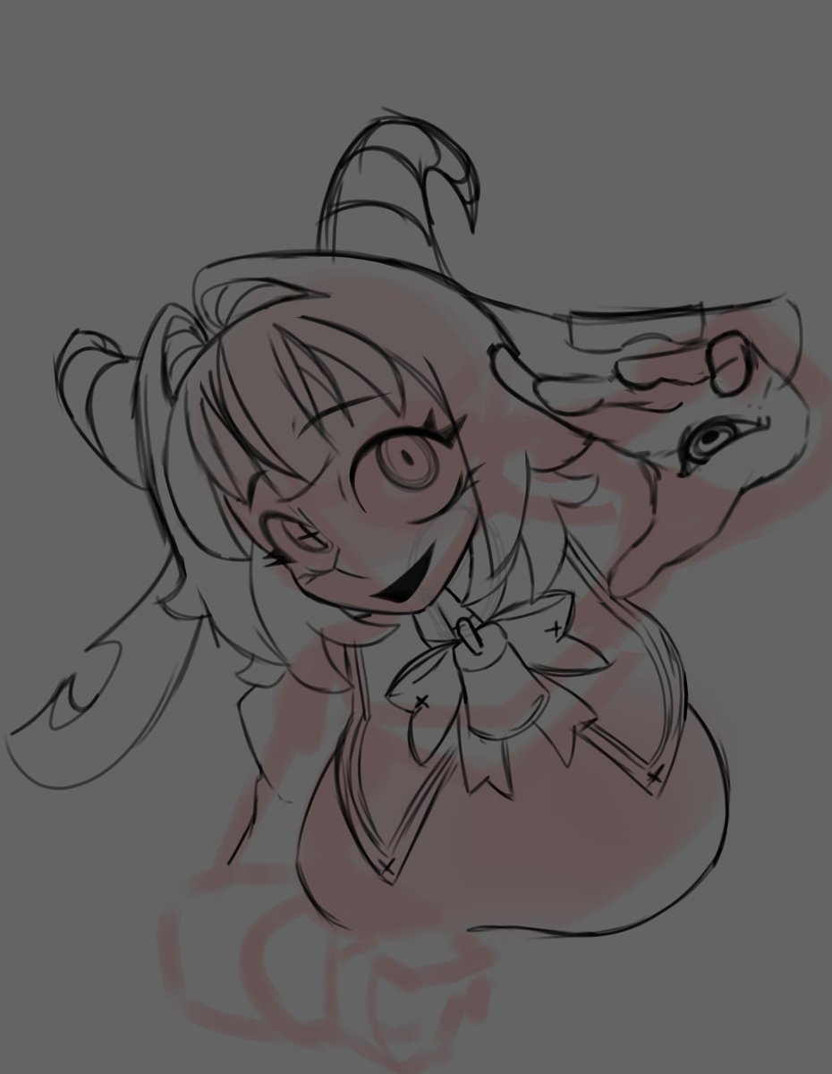 DiskettyKoko's tweet photo. Pukey Goddess Shot Trick sketch.
#ファムFA #FemmeFA https://t.co/re54zBgEqo
