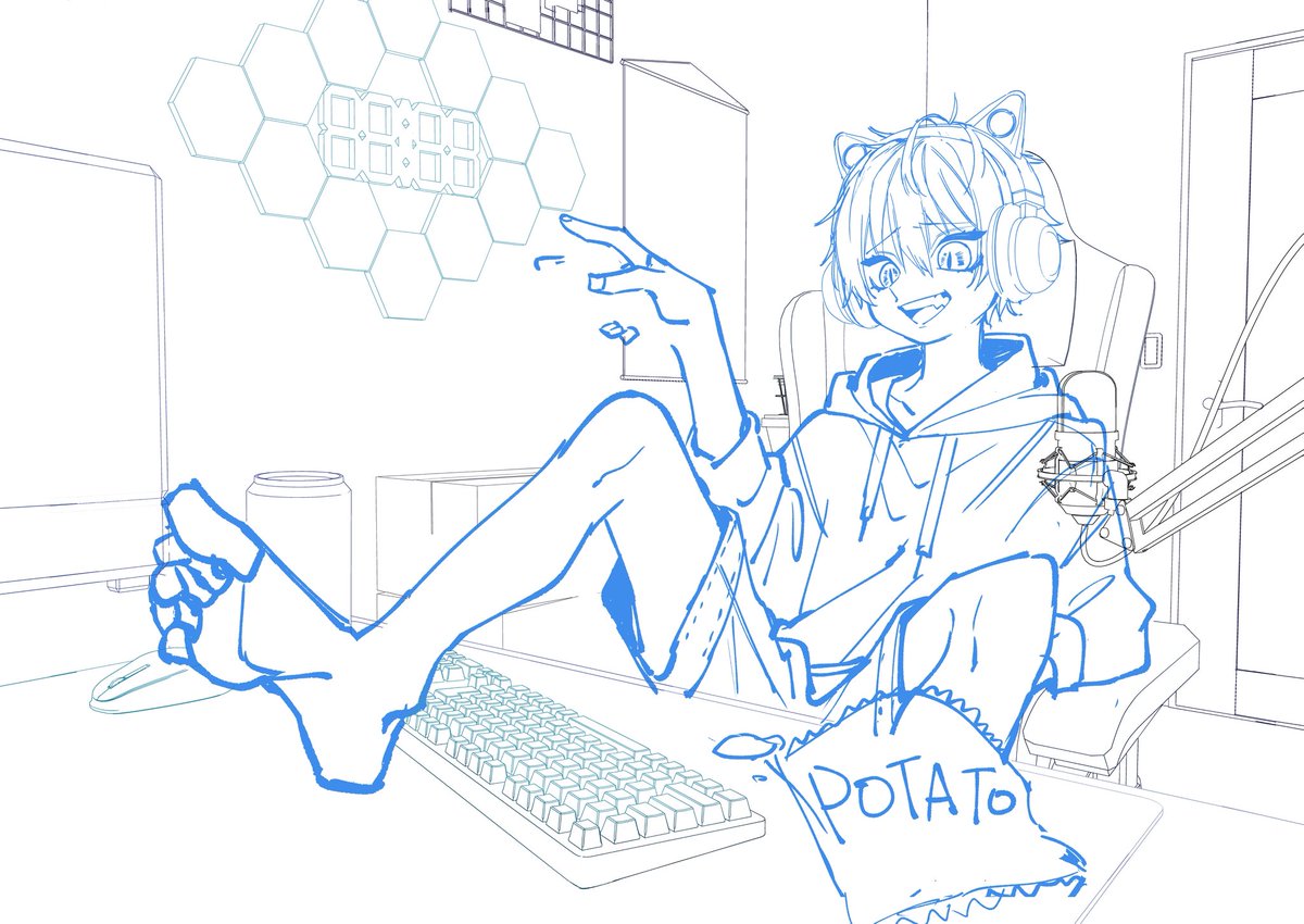 くろだまめた@『おれは美少女VTuber』連載中 tweet media