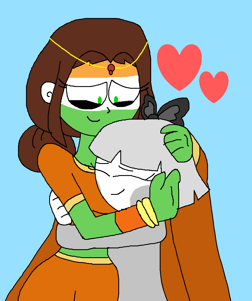 NeilMartinNuez1's tweet image. Indie Hugs Mika #HeroVerse #paint #drawing  @MrTieAnimation