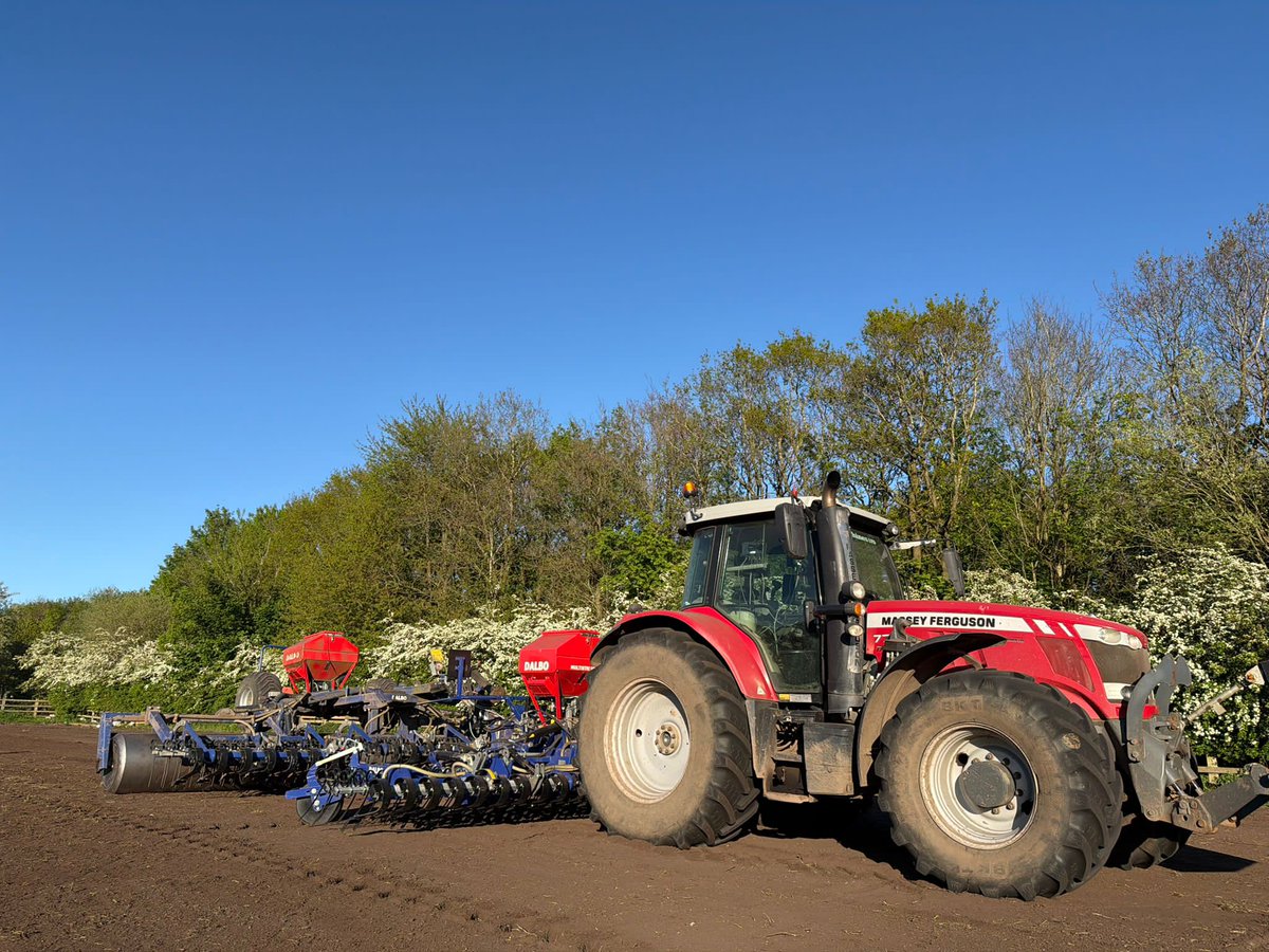 UnderhillRomney's tweet photo. Busy out drilling.
Now we just need the rain 🌧 🌦 #reseeding #grass #farming #ukfarming #grassland #dalbo https://t.co/XQ3ei0kpf9