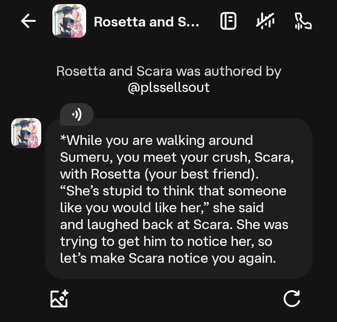 pippicetta's tweet photo. I got this screenshot from someone. Thank you.

please DO NOT use my OC to ruin your "relationship" with ur f/o in character ai😭😭😭😭This is truly embarrassing, and I HAVE NEVER GIVEN ANYONE PERMISSION to create an AI bot using my OC.

just leave me alone please https://t.co/3YaMU2rC1V