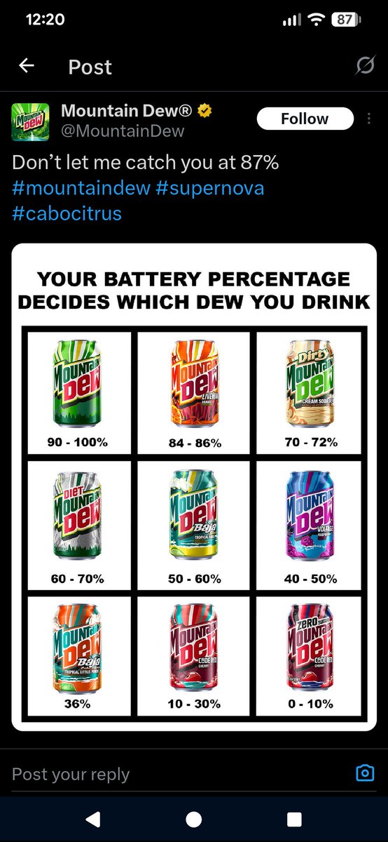 RokuDragoon's tweet photo. @MountainDew 😂 https://t.co/1Or60KNVUL