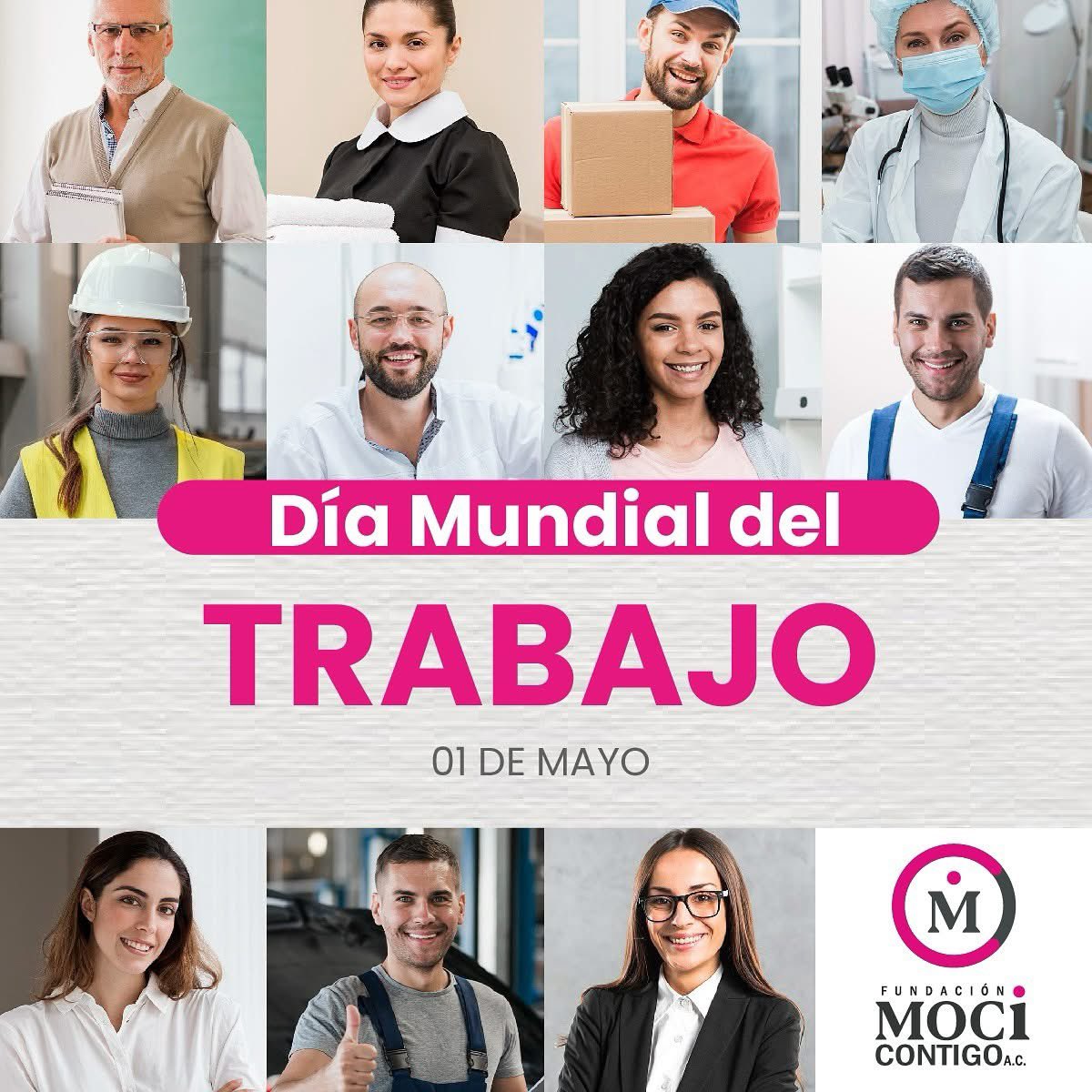 MOCiVaContigo's tweet photo. 🧑‍⚕️👩‍🏭👨‍💼👨‍🔬Hoy celebramos a quienes trabajan por un mejor futuro 🌎💡

Cada acción cuenta, cada esfuerzo suma👨‍🚀👨‍🎨👨‍🚒👨‍🌾🧑‍✈️
¡Feliz Día del Trabajo! 💕

#DíaDelTrabajo #MOCi #AccionesQueTransforman https://t.co/z4QJENP96s