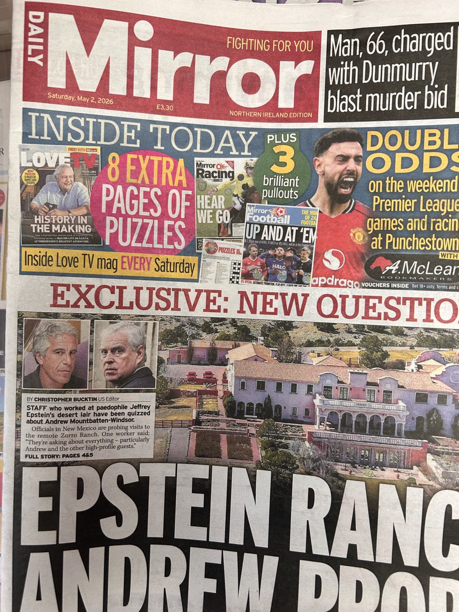 Another price increase for the Daily Mirror? In Belfast this
