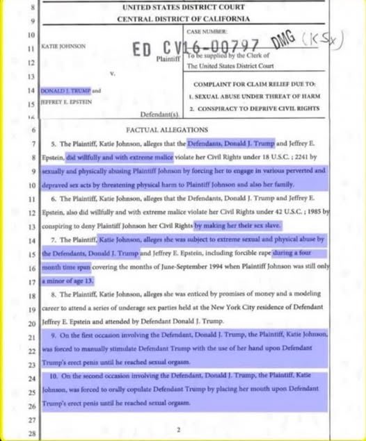 JeremiahDow's tweet image. Same old same old 

Bullshit. 

Here is an actual file 

Released by #DOJ that

You won’t believe,

B/c it contradicts your

#Bible. 

Get over your fake reality. 

The current #POTUS (and past, i.e. #Clinton)
amongst others

Are in the 

#EpsteinFiles. 

They raped children.