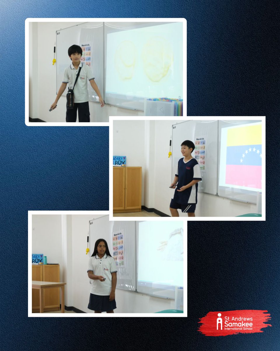 sassamakee's tweet image. 🇪🇸✨ Year 6 confidently presented in Spanish—sharing Latin American dishes, explaining ingredients, and offering tastings. Fantastic effort and language skills! 🌟🍽️

#StAndrewsSamakee #Year6 #SpanishLearning #LanguageInAction