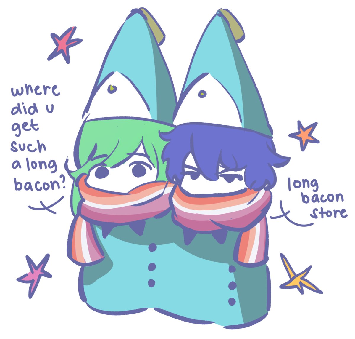 fenriosphere's tweet photo. bacon scarf! #witchhatatelier #arkco https://t.co/j3AI9VEhgy