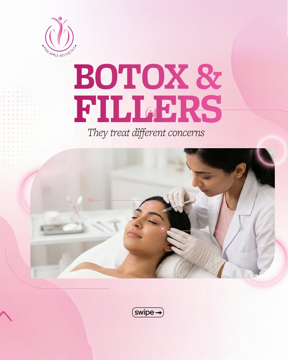PinkyAesthetics's tweet image. Wrinkles or volume loss? 🤔
Not all aging concerns are the same—and neither are the treatments.

Choosing the right one makes all the difference in achieving natural, balanced results.

👉 Swipe to understand what your skin really needs.

#PinkAppleAesthetics #Bangalore #Botox