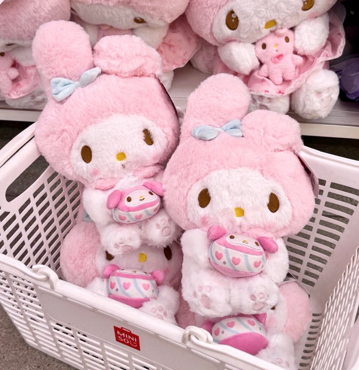 ตุ๊กตาMymelody x Miniso น่ารักกอดอุ่นลิขสิทธิ์แท้✨ ลดราคาเหลือตัวละ 380.- ส่งฟรี มัดจำ50%