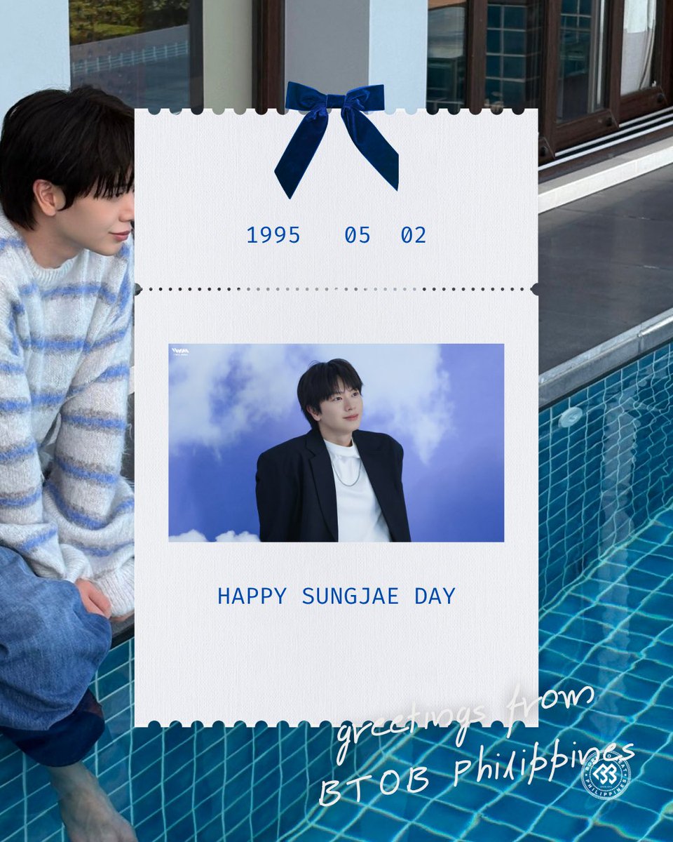 BTOBPH_'s tweet photo. Happiest birthday to our maknae, Yook Sungjae! Thank you for your bright energy and the joy you bring to Melody everywhere. May you always shine brighter, and always be happier and healthier.  💙 

#육성재 #YOOKSUNGJAE
#오월이_빛나는_이유_육성재
#HAPPY_SUNGJAE_DAY https://t.co/SIUag3W0v9