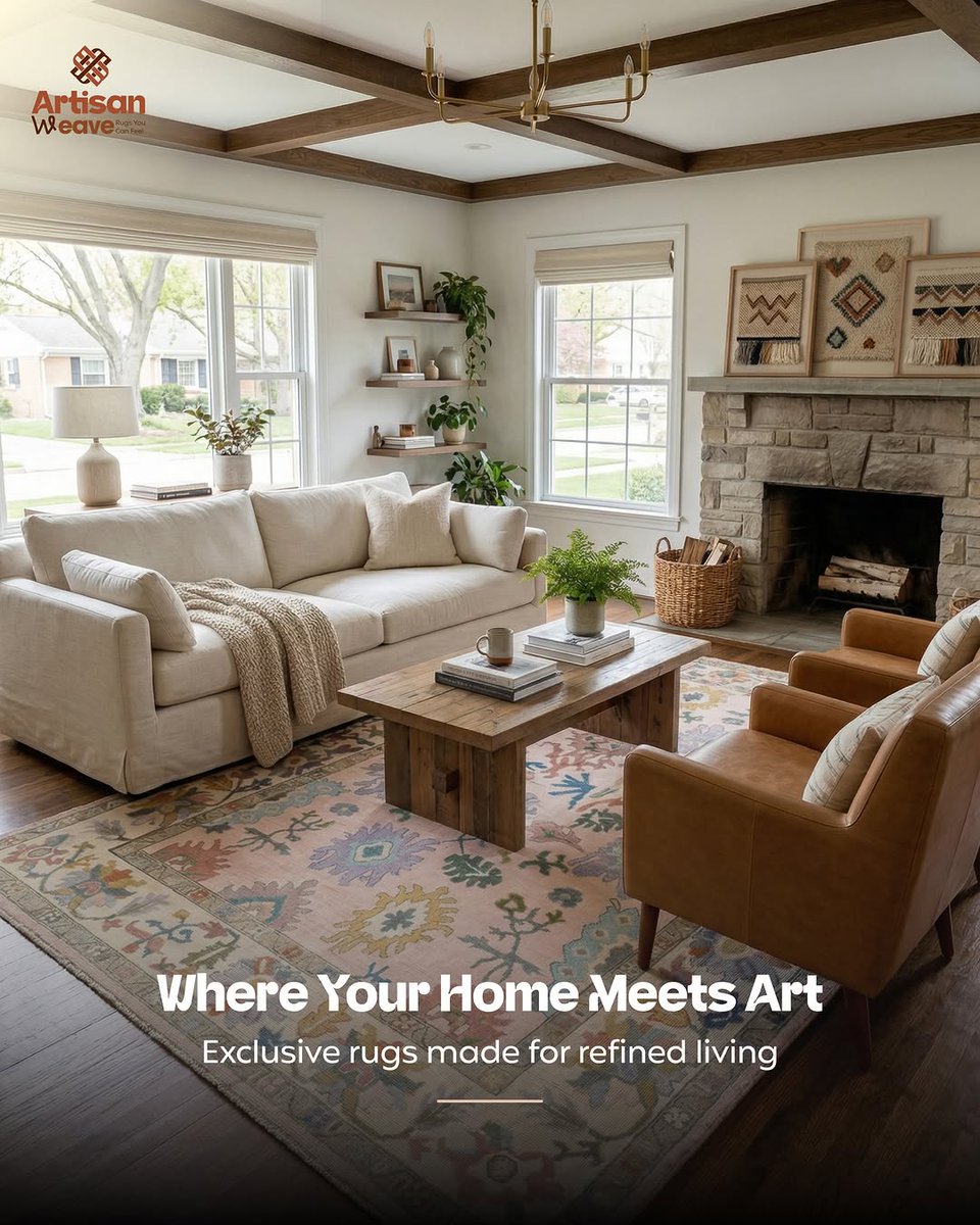 ArtisanWeave01's tweet image. Where refined living meets artistry—a statement rug anchors your space in quiet luxury.

— Artisan Weave

#ArtisanWeave #LuxuryLiving #HomeDecorUSA #InteriorDesignUSA #AreaRugs #QuietLuxury