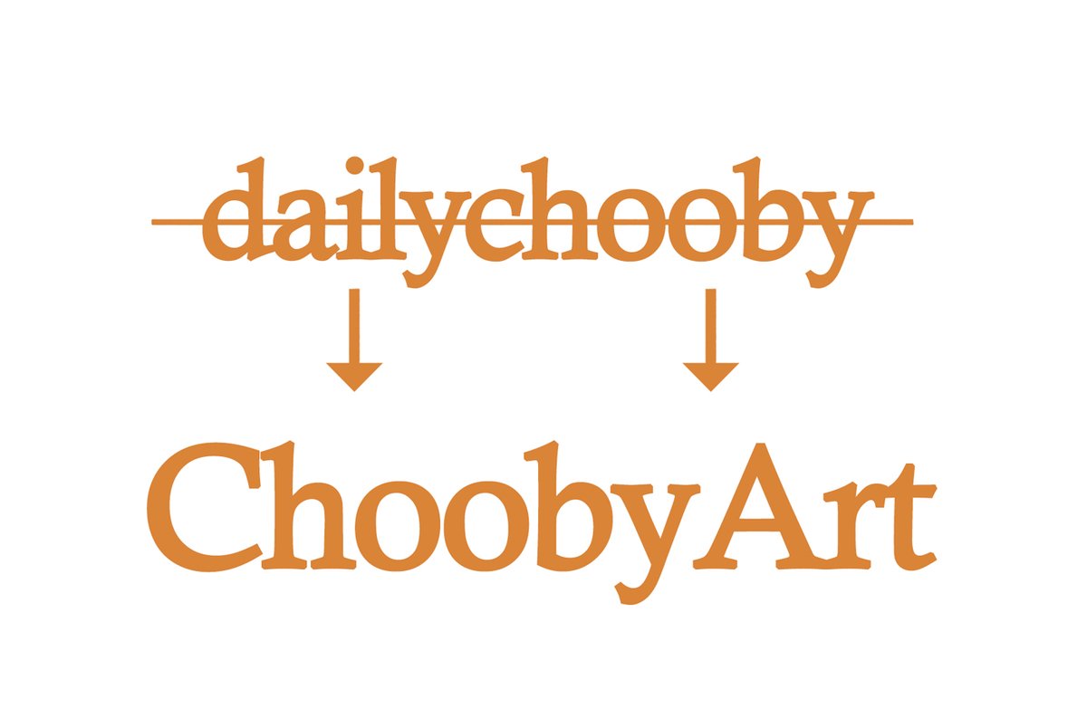ChoobyArt's tweet photo. I changed my @ on here so that it's easier to find me and for non EN speakers to understand my name 
(I'm not called "Daily") https://t.co/jK6C0VxL8t