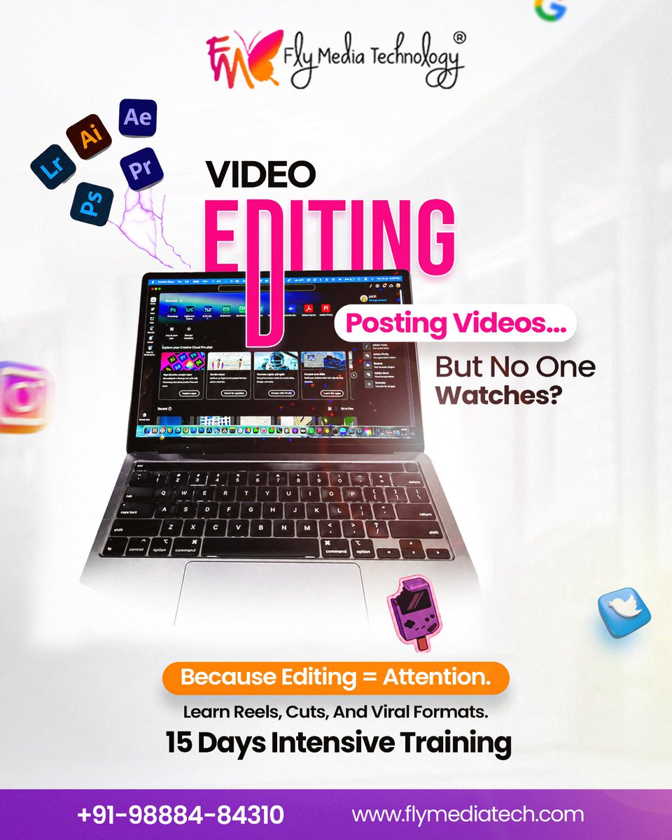 flymediatech1's tweet photo. Posting videos but getting no views? 🎬
Learn reel editing &amp; viral video techniques with FlyMedia Technology.

📍 Ludhiana
📞 +91 98884-84310
🌐 https://t.co/uz7uLaIoZc

#flymediatechnology #videoediting #contentcreator https://t.co/6VmYwfmM5P