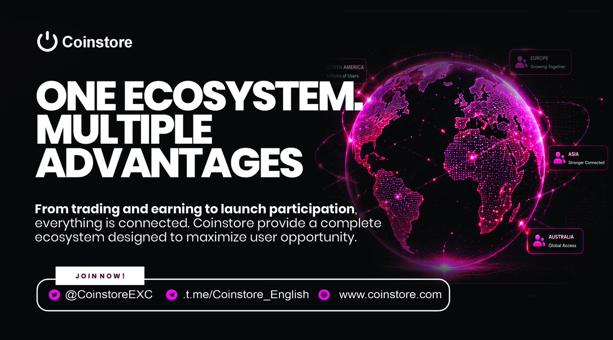 IniobongEtim14's tweet image. It’s not just trading—it’s having the right system behind you.
@CoinstoreExc connects Launchpad access, liquid markets, and passive income tools to support your full crypto journey.
Grow smarter 
🔗 cutt.ly/UeAZB23z
#Coinstore #Crypto #Earn