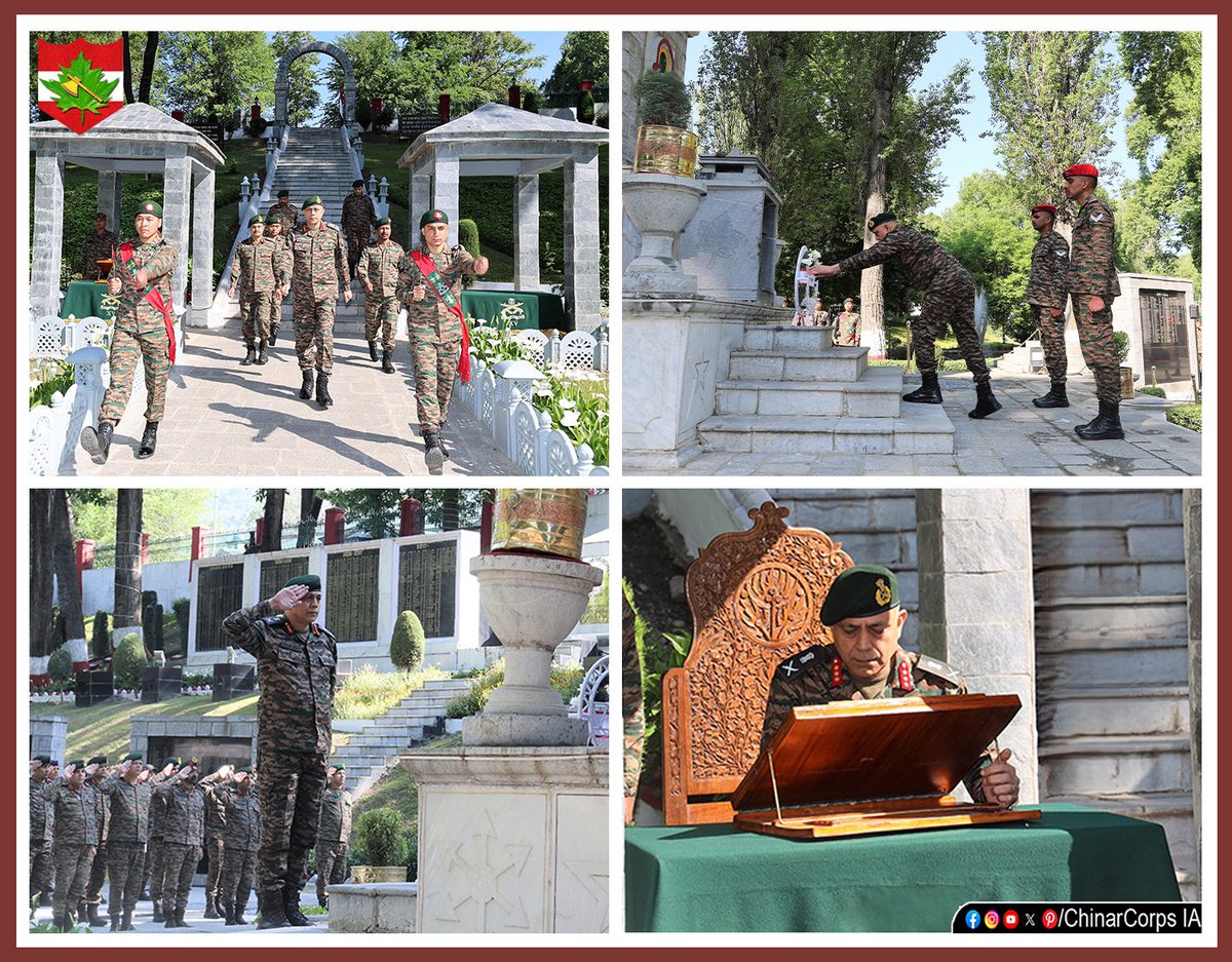 ChinarcorpsIA's tweet image. Lt Gen Balbir Singh, #ChinarCorps Commander, laid wreath at the Chinar War Memorial &amp;amp; paid homage to the Bravehearts who made the supreme #sacrifice for the Nation.

#Kashmir
#IndianArmy
@adgpi
@NorthernComd_IA
@OfficeOfLGJandK
@PRODefSrinagar