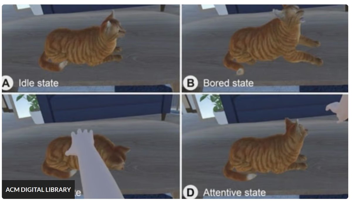 SkarredGhost's tweet image. "A team of scientists from the University of Tokyo have made one of the  biggest breakthroughs in the modern age: finally letting you feel the  softness of a cute cat without actually having one on your lap."

Finally, the killer app that #VirtualReality needed