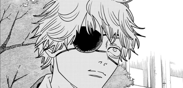 _nectarine_'s tweet photo. Sure Denji's life is still dogshit. He's still missing an eye and half a testicle. But you can see he also looks a lot more normal and pretty content with what's going for him now. https://t.co/rMmXsmkbCm